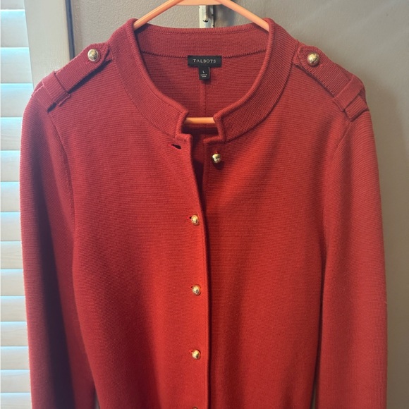 Talbots Rust Knit Sweater - Picture 1 of 6